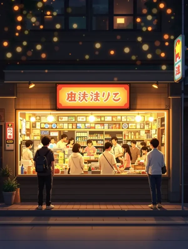 短剧《便利店恋爱指南》封面海报，甜宠题材，40 集